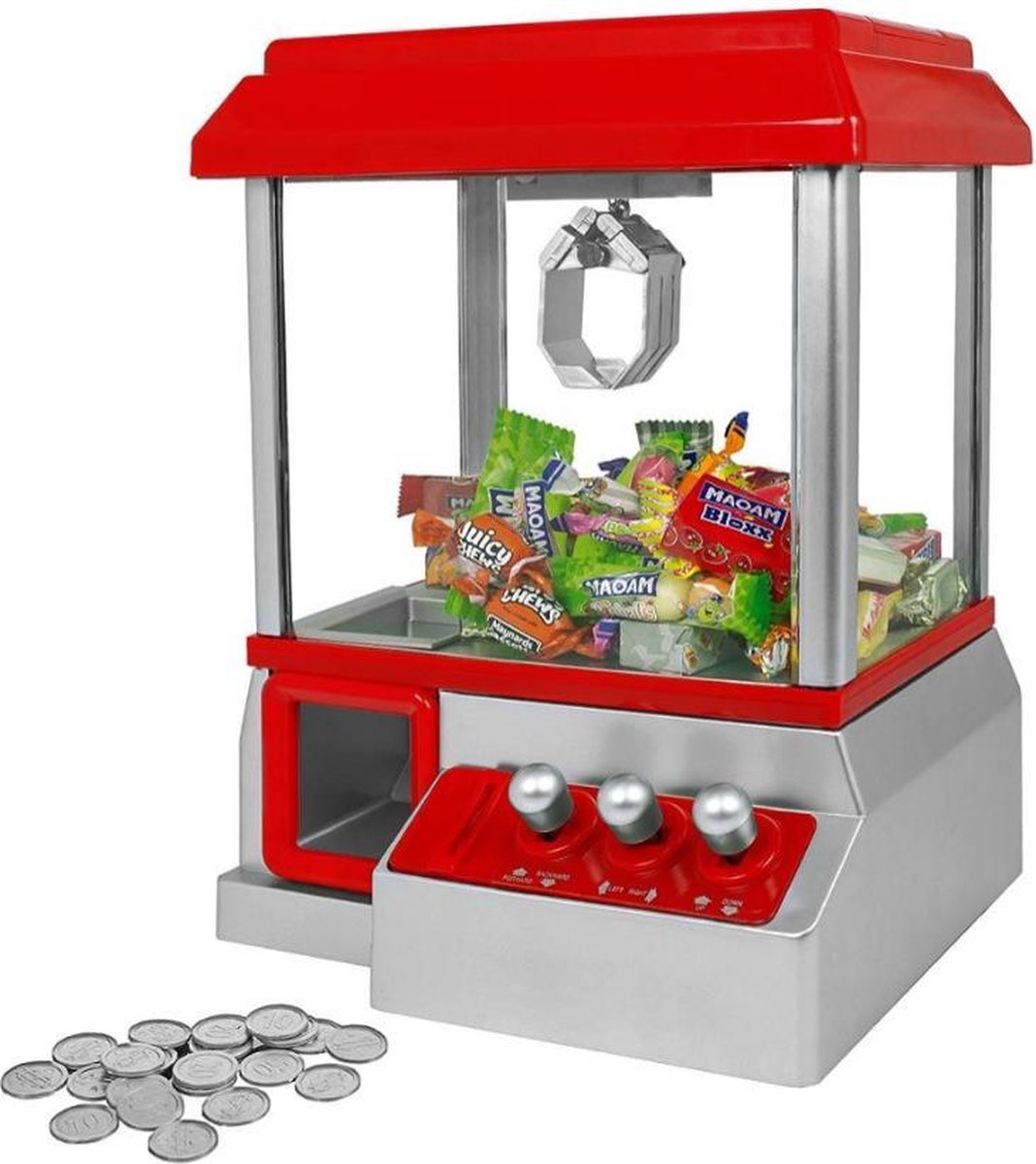 Candy Grabber Snoepmachine - Actiespel - Snoepautomaat - Grijpmachine - Kauwgomballen Automaat - Grijptang