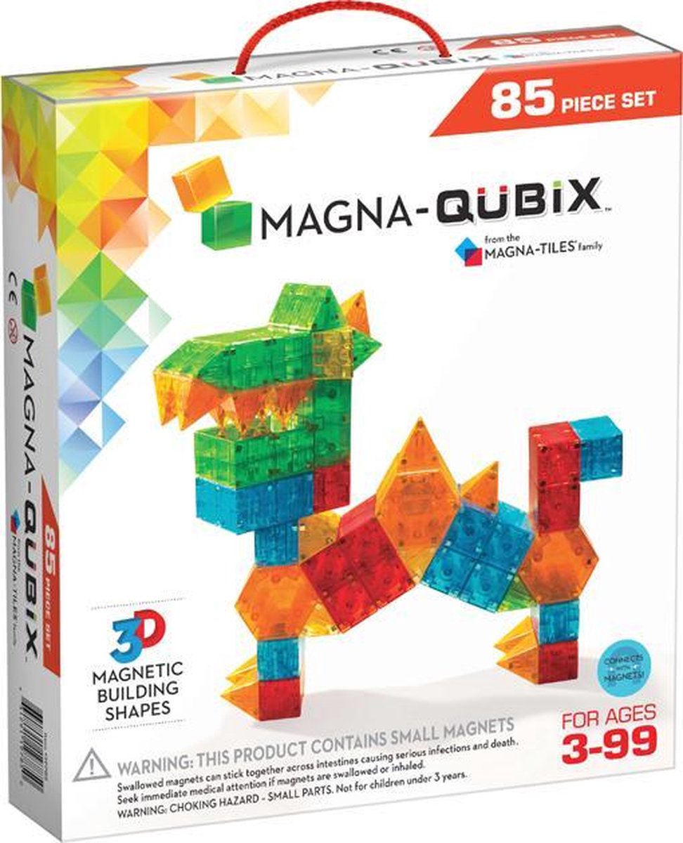 Magna Qubix - Set van 85 magnetische 3D-vormen