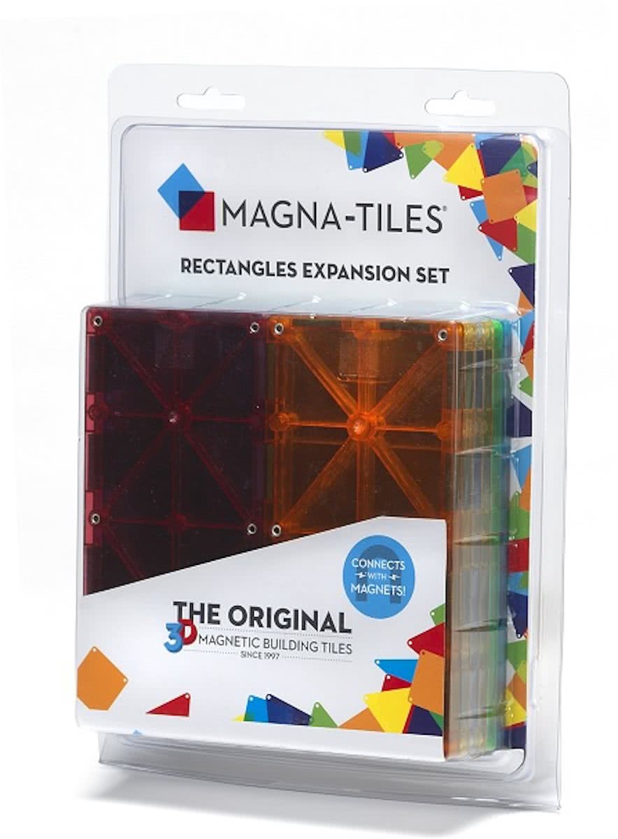 Magna-Tiles® Clear Colors Rectangles Expansion Set