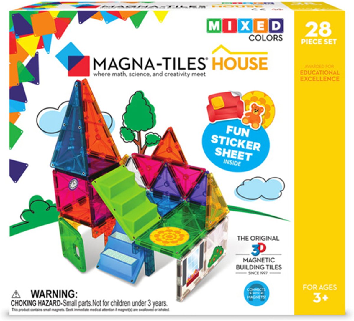 Magna-Tiles® House - Set van 28 magnetische tegels