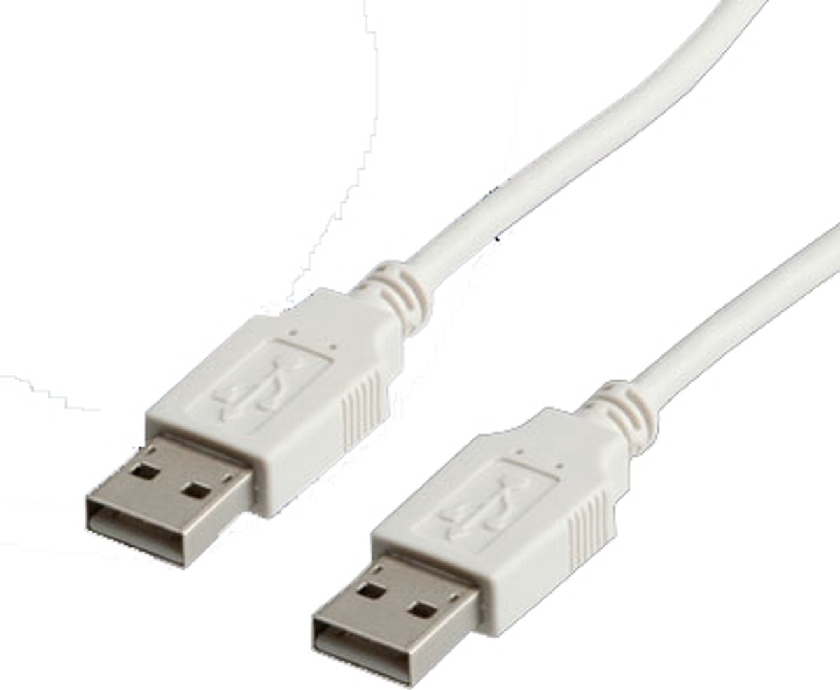 ROLINE USB 2.0 Cable, Type A-A, 4.5 m 4.5m USB A USB A Mannelijk Mannelijk Wit USB-kabel