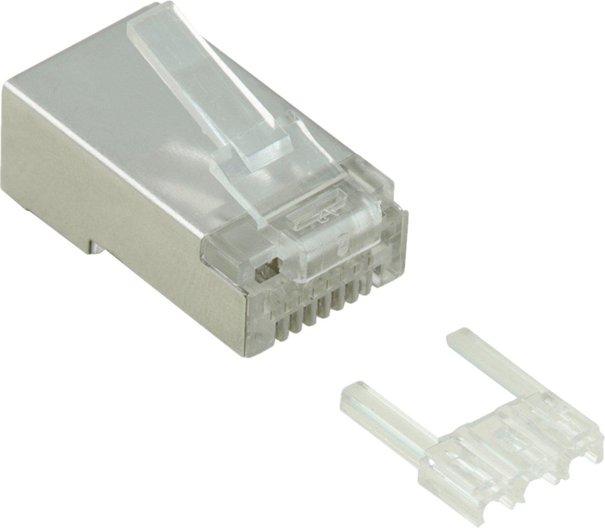 Value Easy-Use RJ45 krimp connectoren voor CAT6 F/UTP patch kabel - 10 stuks