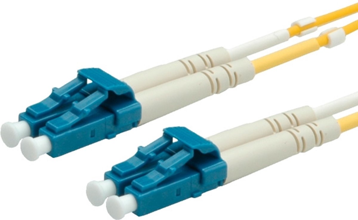 Value Fiber Optic patchkabel 9/125µm, LC/LC, OM3, geel 5,0m