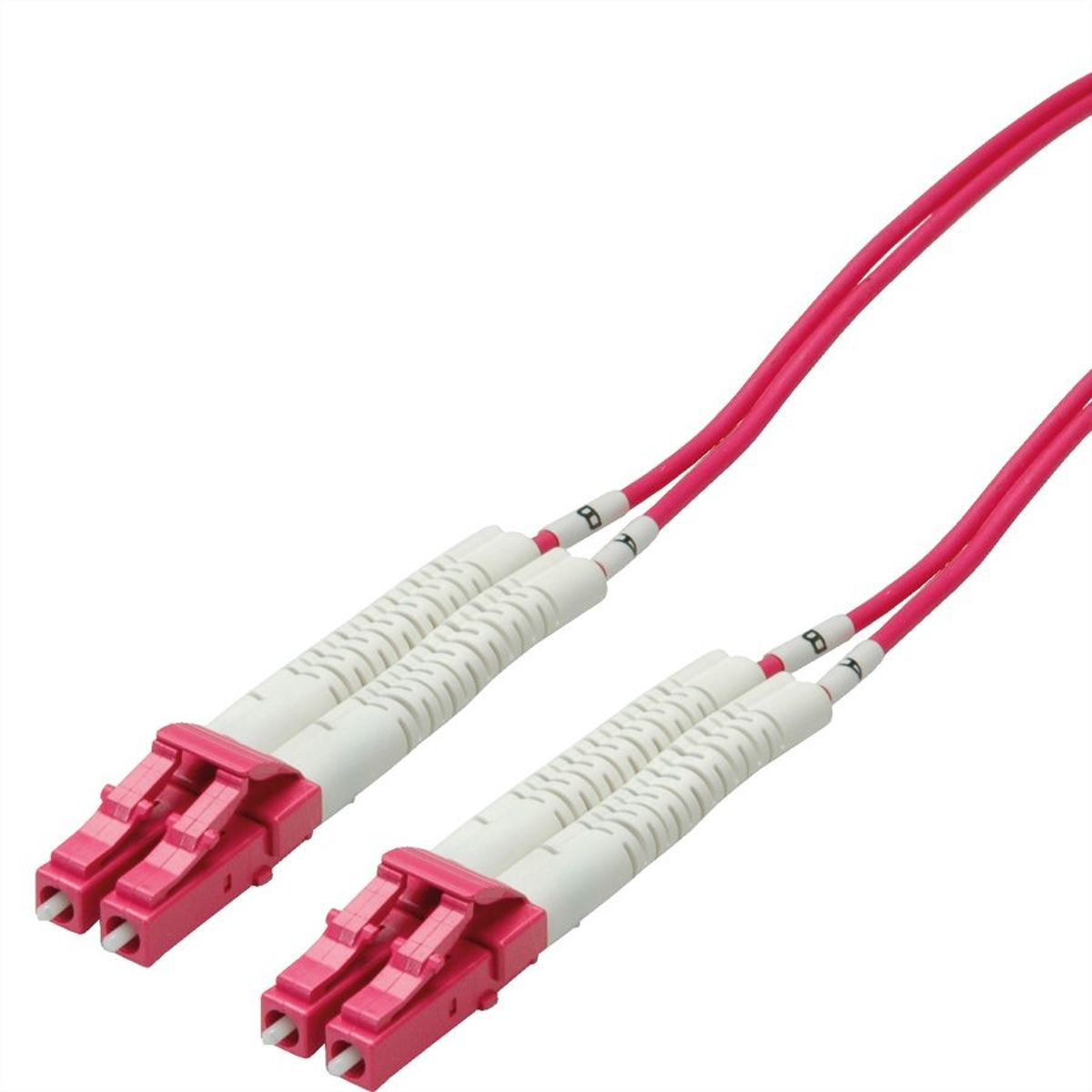 Value LC Duplex Optical Fiber Patch kabel met flexibele connector - paars - 0,50 meter