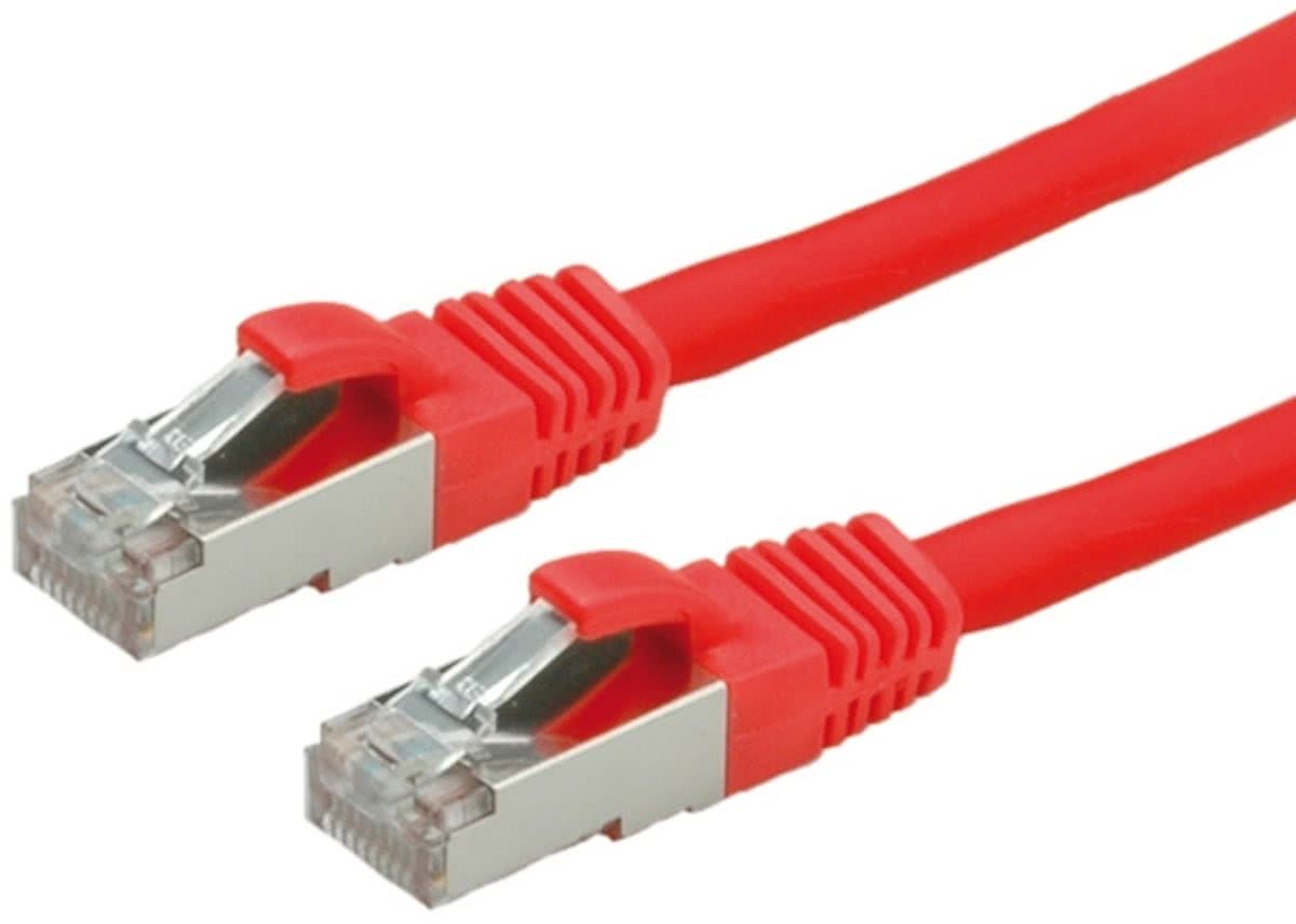 Value S/FTP Patchkabel Cat.6, LS0H, rood, 1,5m