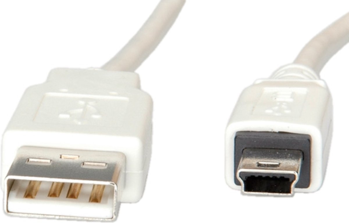 Value USB 2.0 kabel, type A - 5-Pin Mini 1,8m