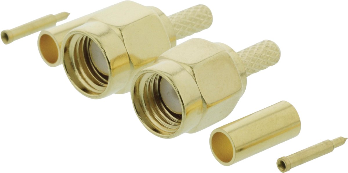 Connector SMA Male Metal Gold