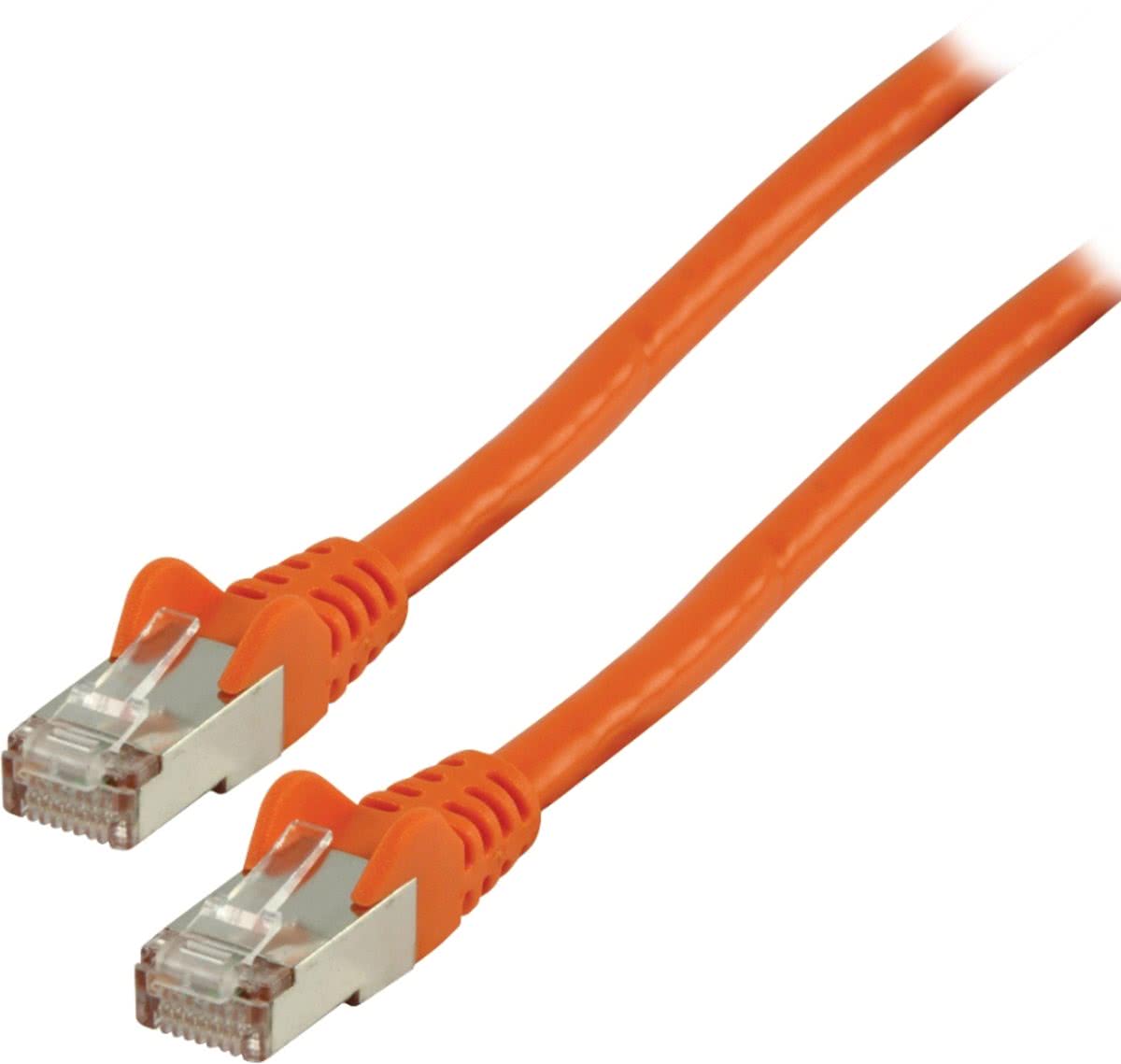 FTP CAT 6 netwerk kabel 10,0 m oranje