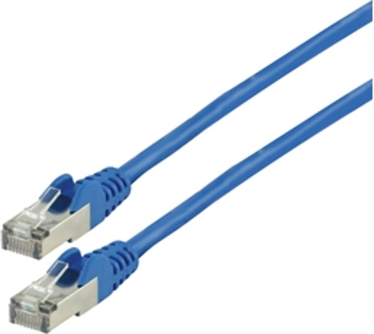 FTP CAT 6a netwerk kabel 30,0 m blauw