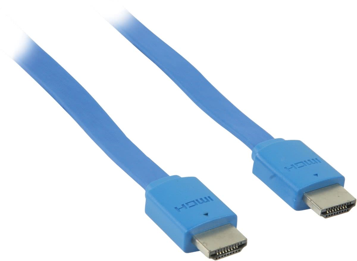 Platte high speed HDMI® kabel met ethernet