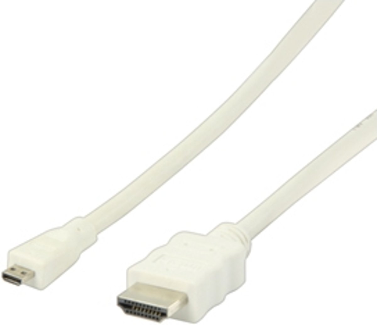 Valueline - 1.4 High Speed HDMI naar Micro HDMI kabel - 2 m - Wit