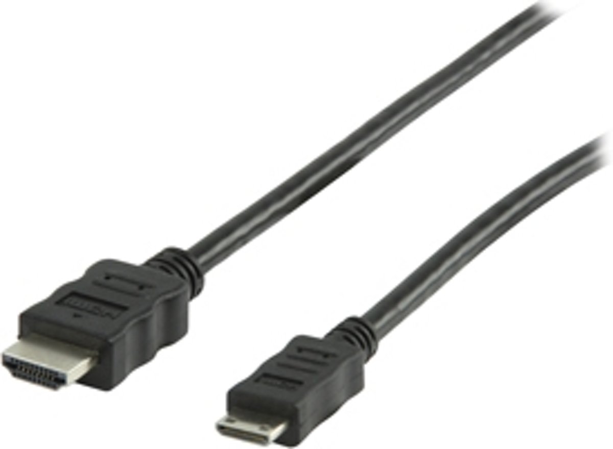 Valueline - 1.4 High Speed HDMI naar Mini HDMI - 1 m - Zwart