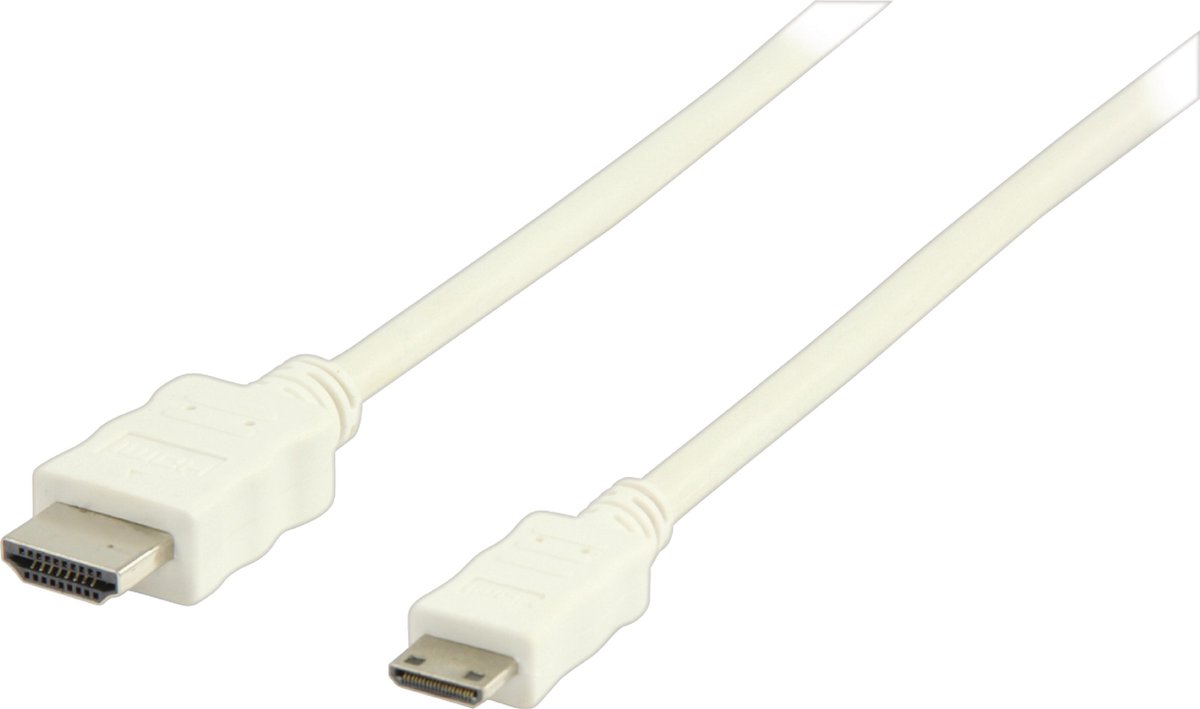 Valueline - 1.4 High Speed HDMI naar Mini HDMI kabel - 1.2 m - Wit