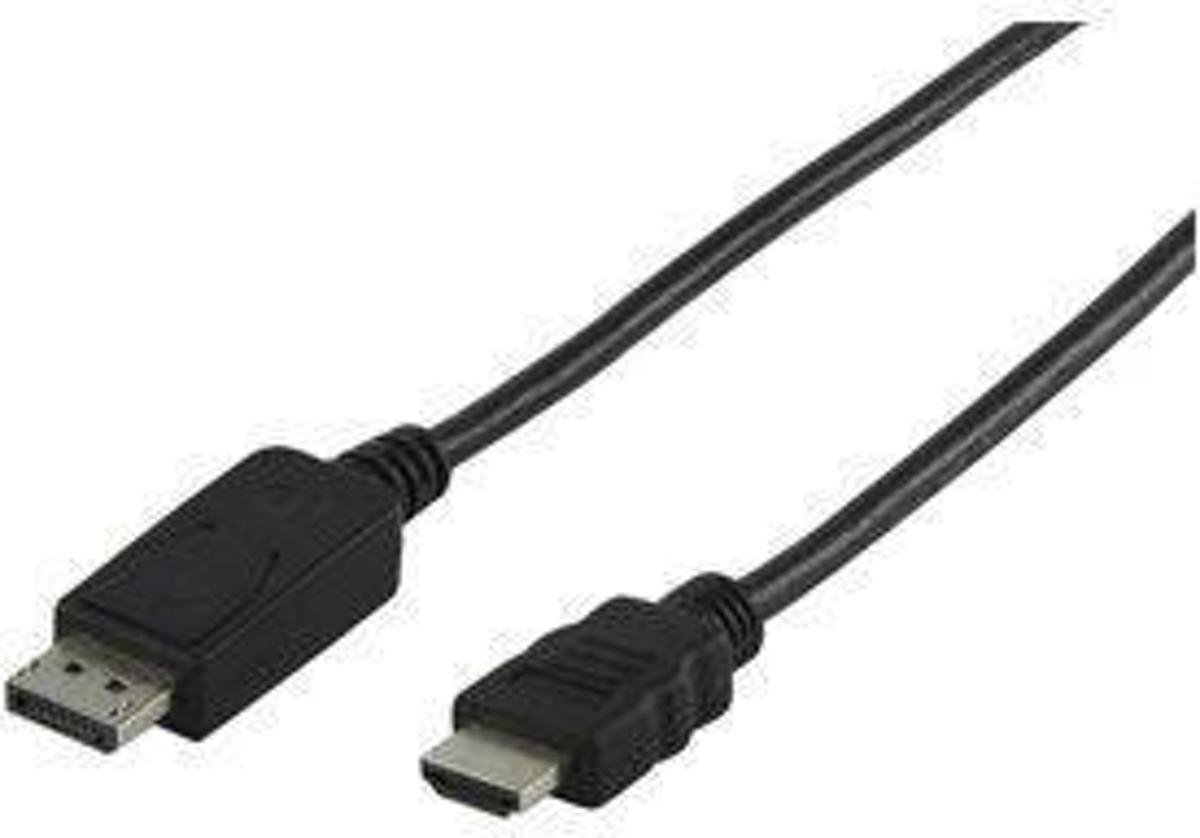 Valueline - HDMI naar Displayport kabel - 1,80 m - Zwart