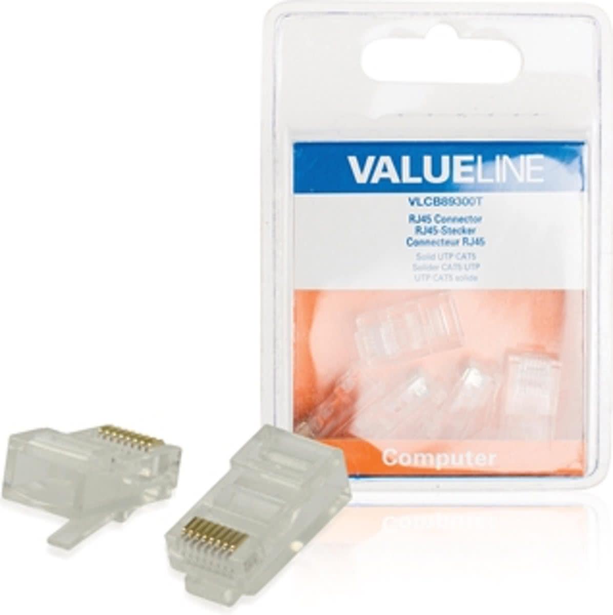 Valueline 5x RJ45 CAT5 UTP RJ45 Transparant kabel-connector