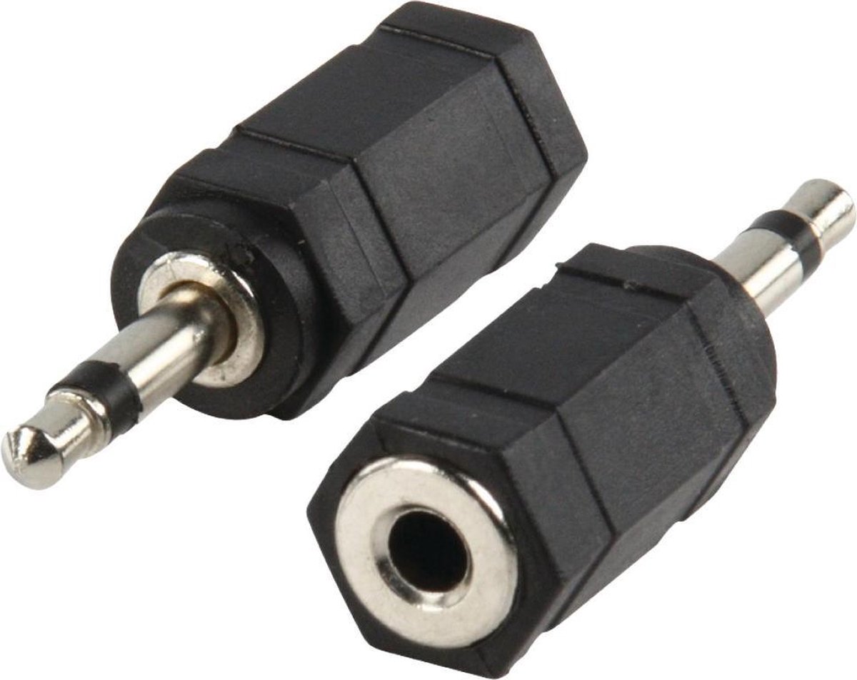 Valueline Ac-002 Adapter Plug 3.5 mm Mono Stekker - 3.5 mm Stereo Kontra Stekker