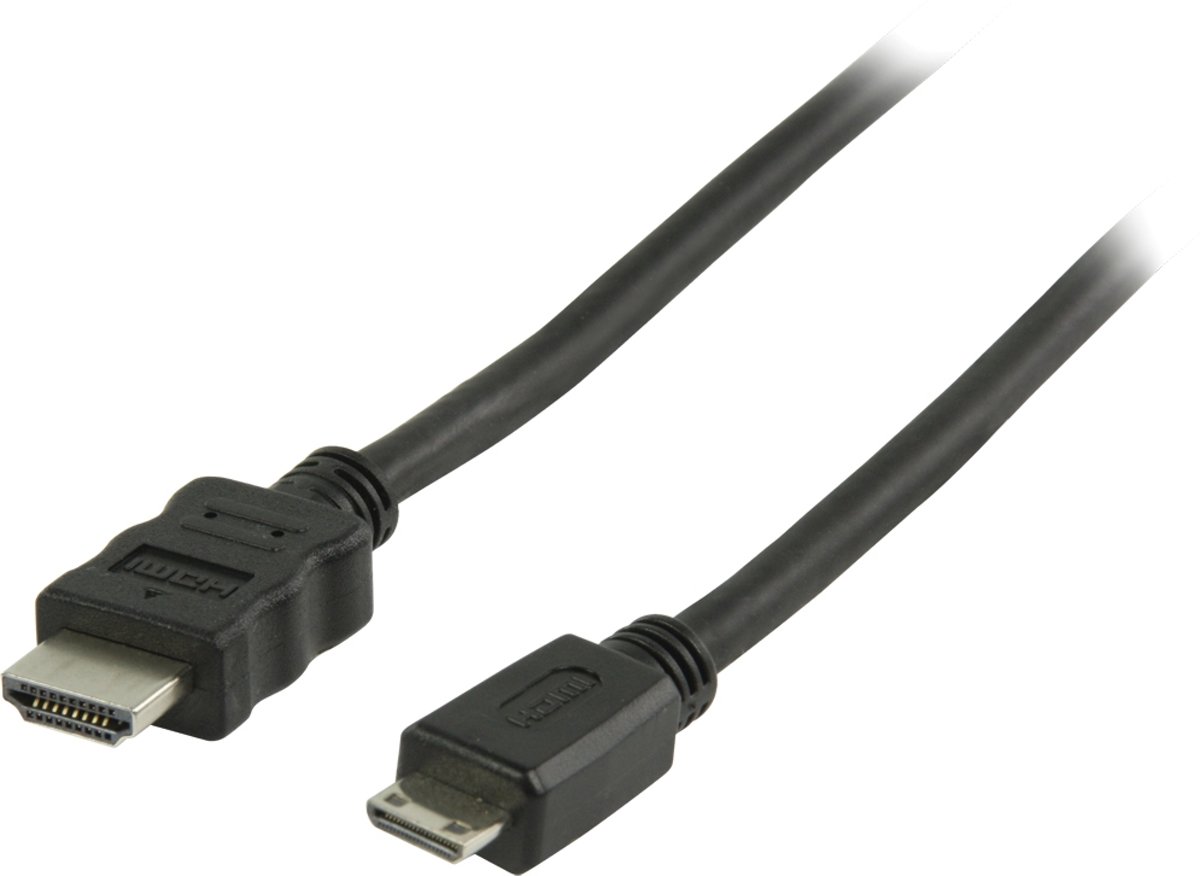 Valueline HDMI - mini HDMI, 3m 3m HDMI Mini-HDMI Zwart HDMI kabel