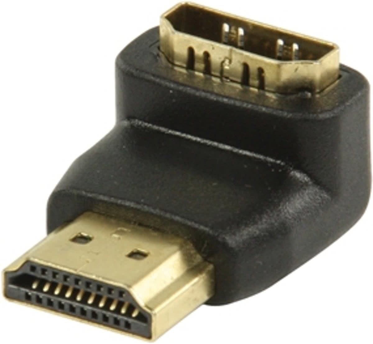 Valueline HDMI-adapter HDMI-connector 90  gehoekt - HDMI input  zwart