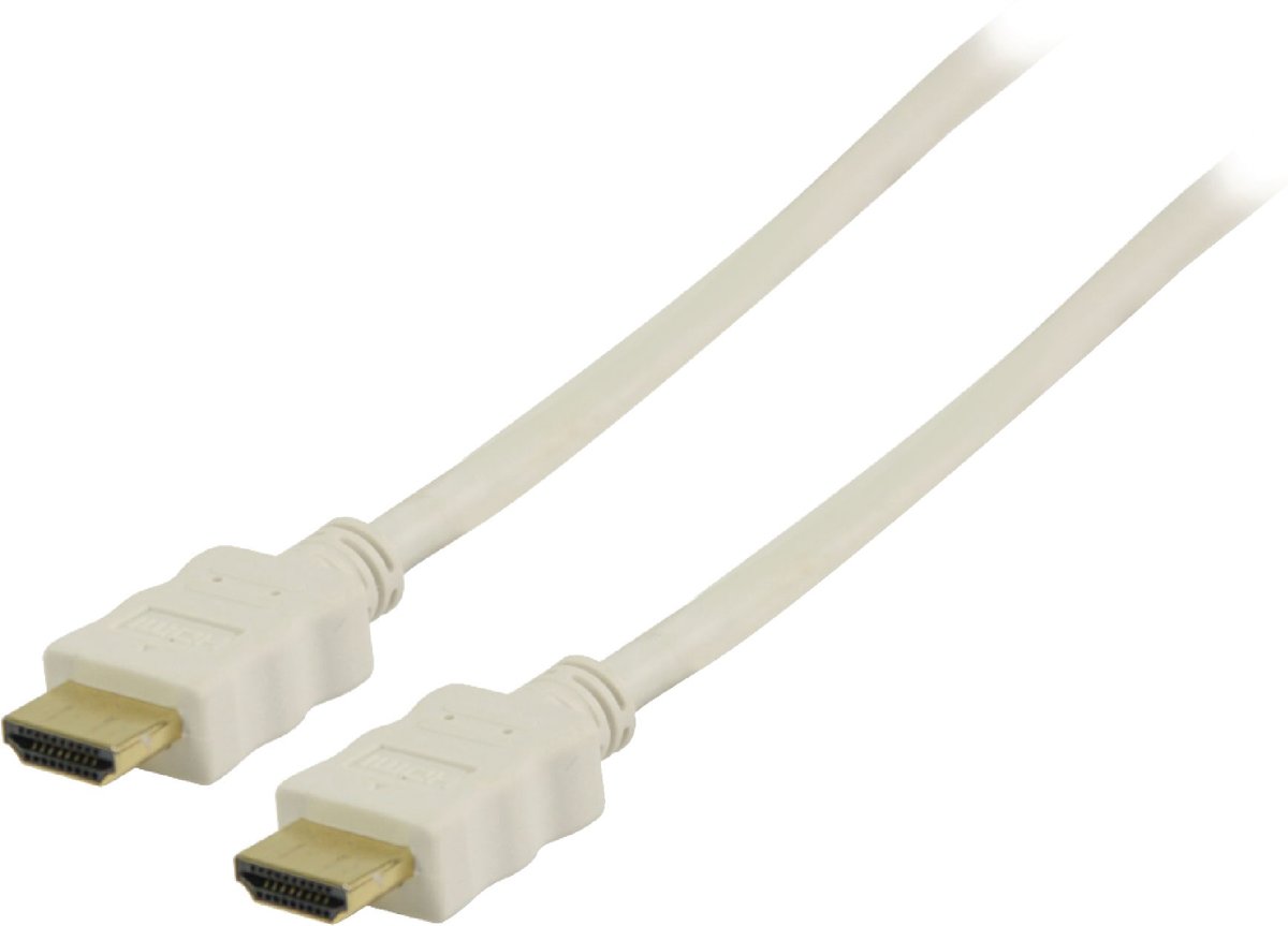 Valueline High Speed HDMI-kabel met ethernet HDMI-connector - HDMI-connector 7,50 m wit