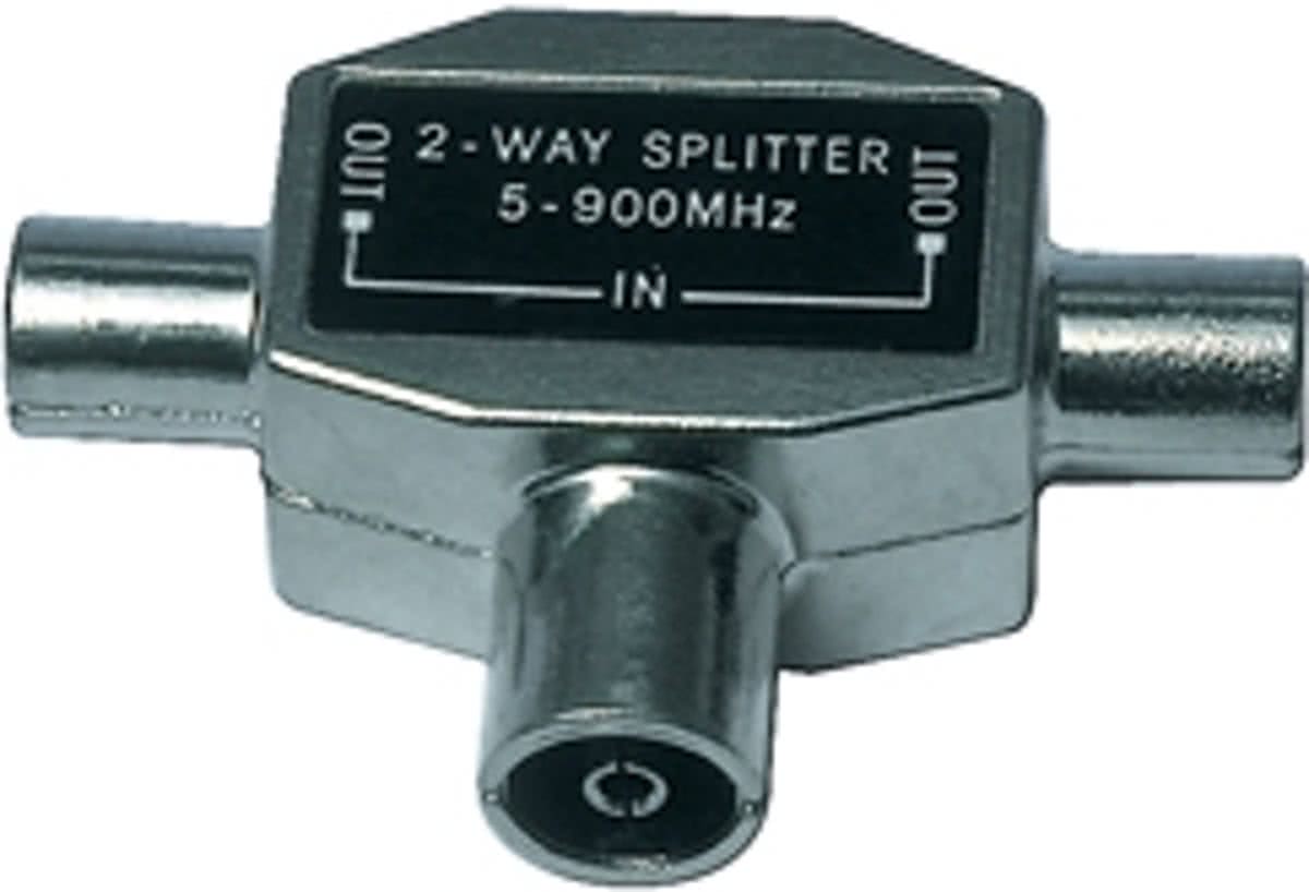 Valueline T-SPLT FMM Cable splitter Zilver Kabel splitter/combiner