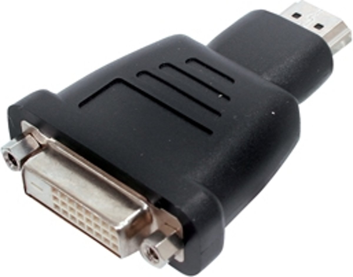 Valueline VC-003 kabeladapter/verloopstukje HDMI A DVI-D Zwart