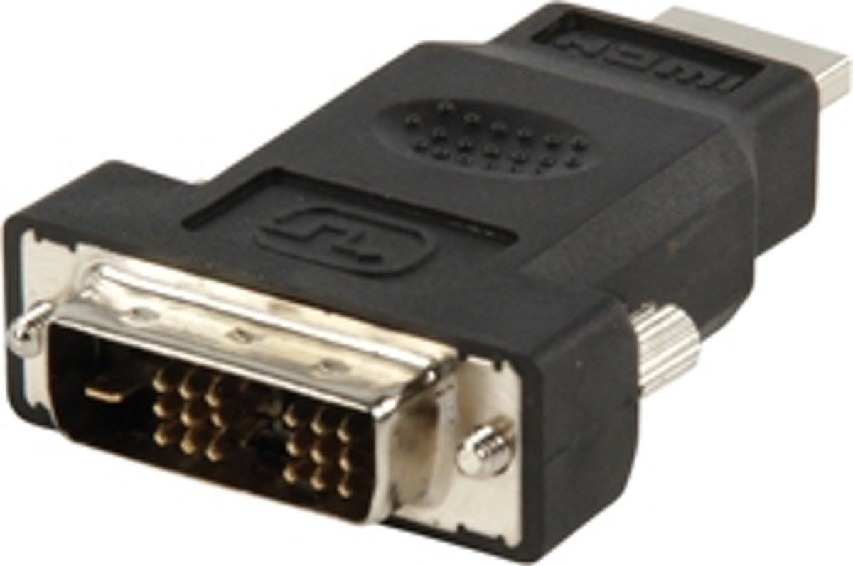 Valueline VC-005 kabeladapter/verloopstukje HDMI A DVI-D Zwart