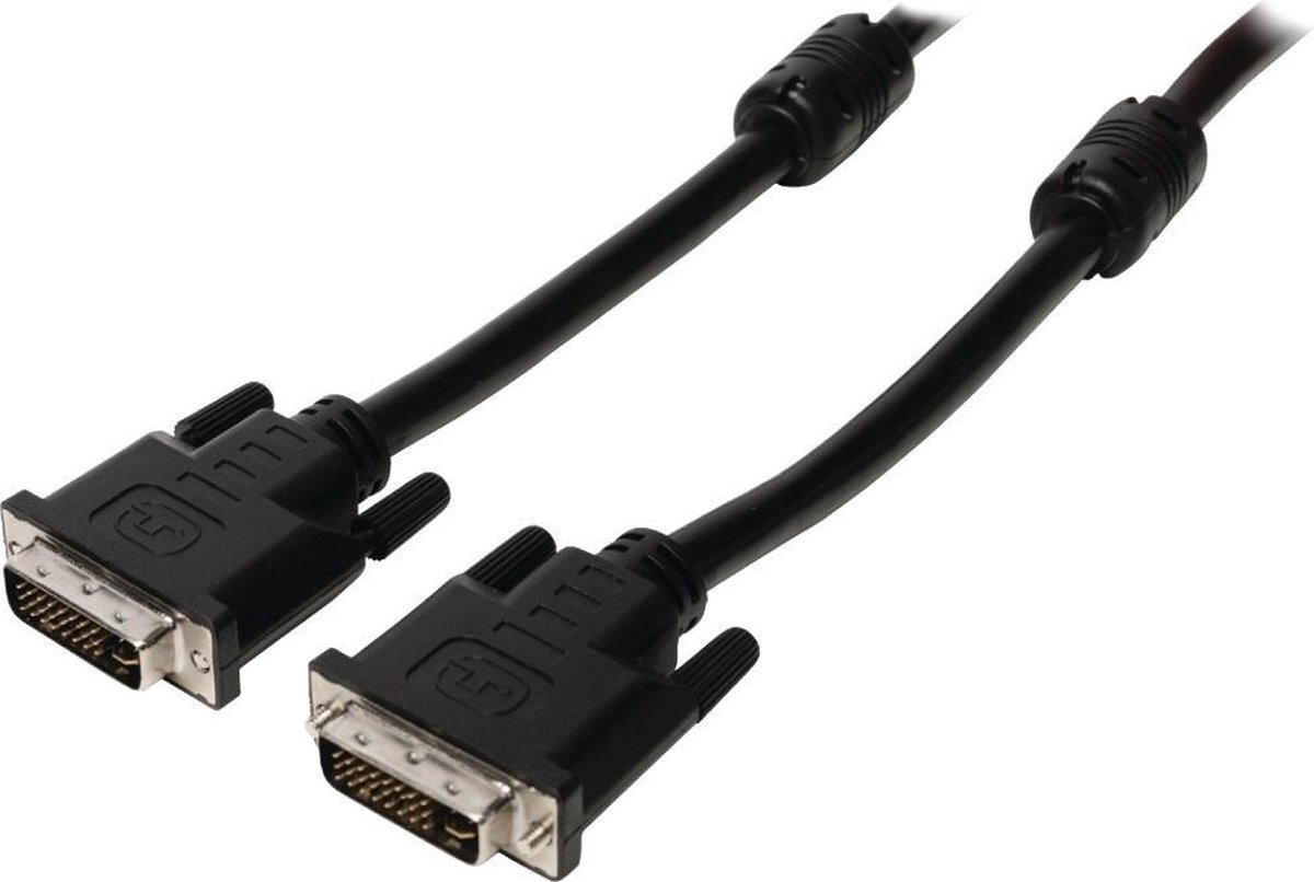 Valueline VLCP32050B50 Dvi Kabel Dvi-i 24+5-pin Male - Dvi-i 24+5-pin Male 5,00 M Zwart