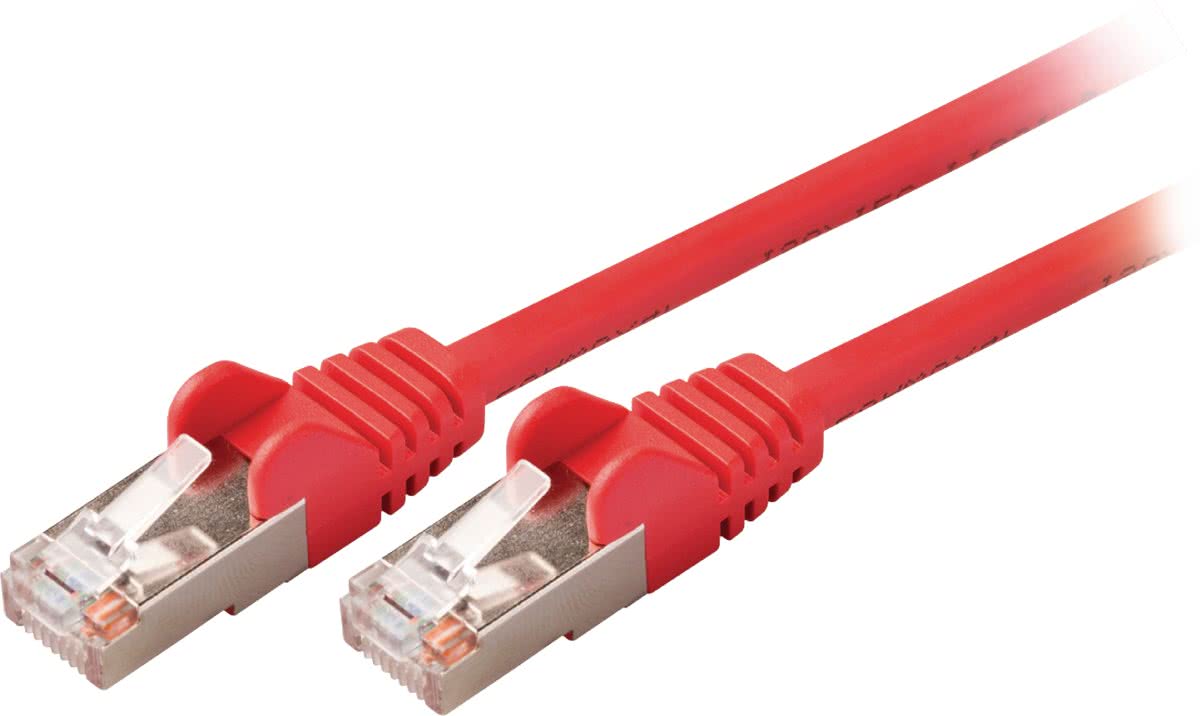 Valueline VLCP85121R200 20m Cat5e SF/UTP (S-FTP) Rood netwerkkabel