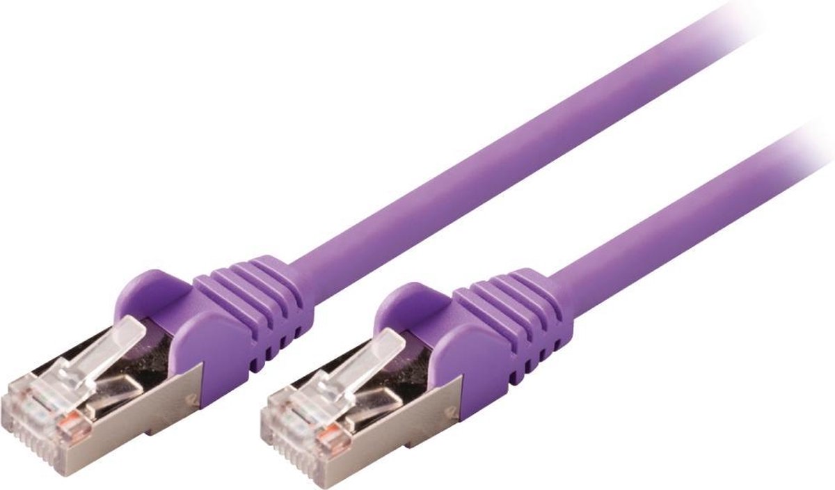 Valueline VLCP85121U100 Cat5e Sf/utp Netwerkkabel Rj45 (8/8) Male - Rj45 (8/8) Male 10.0 M Paars