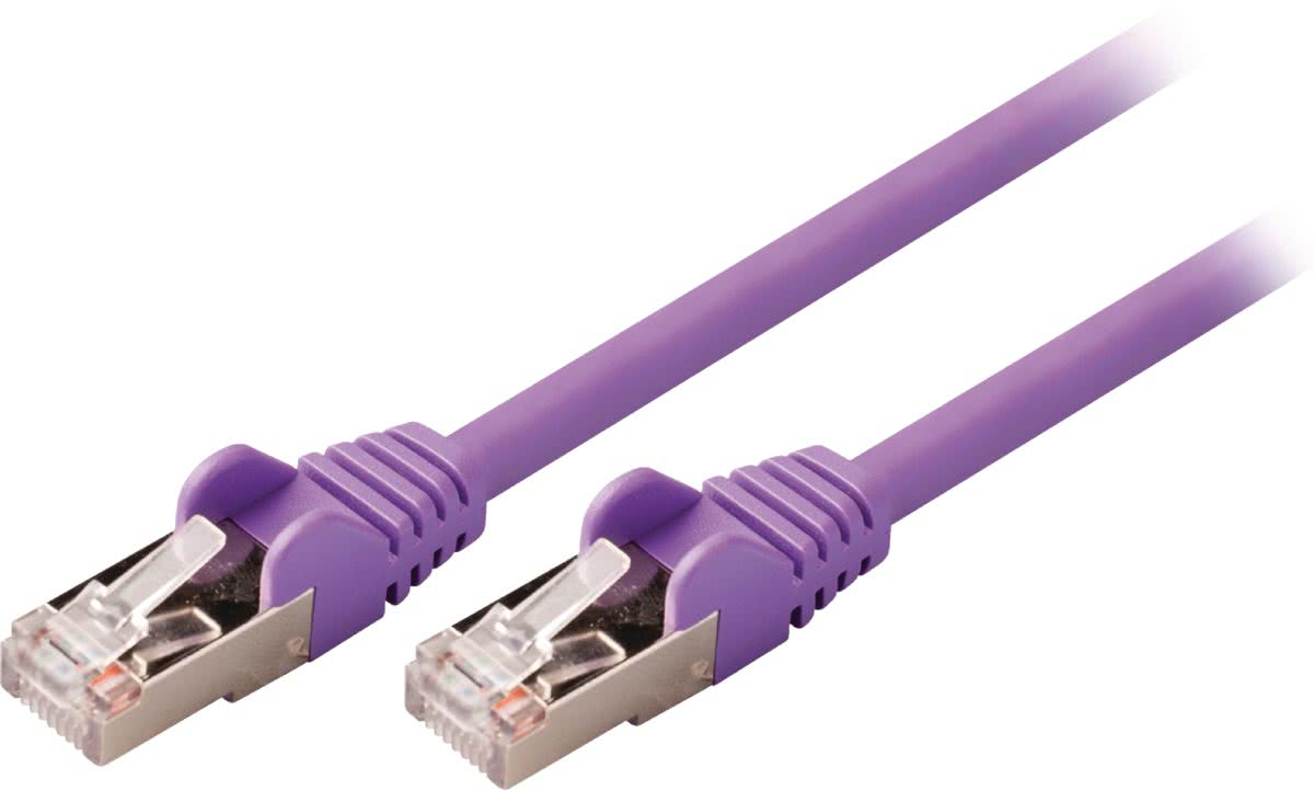 Valueline VLCP85121U30 3m Cat5e SF/UTP (S-FTP) Paars netwerkkabel