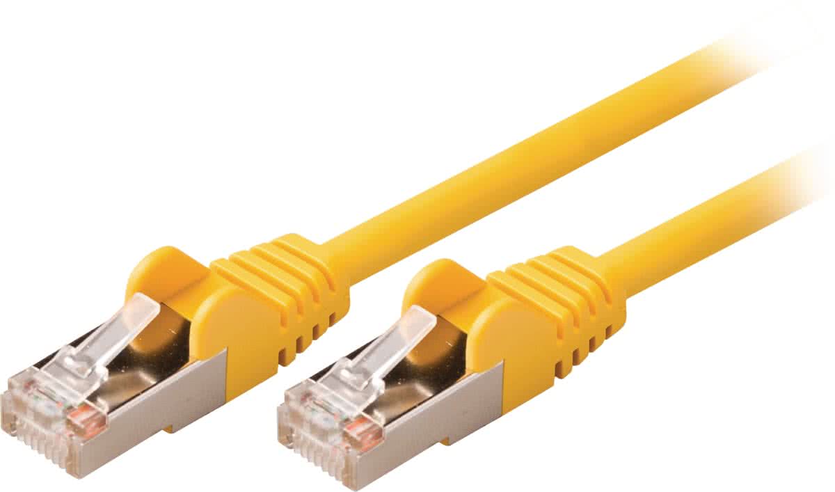 Valueline VLCP85121Y150 15m Cat5e SF/UTP (S-FTP) Geel netwerkkabel