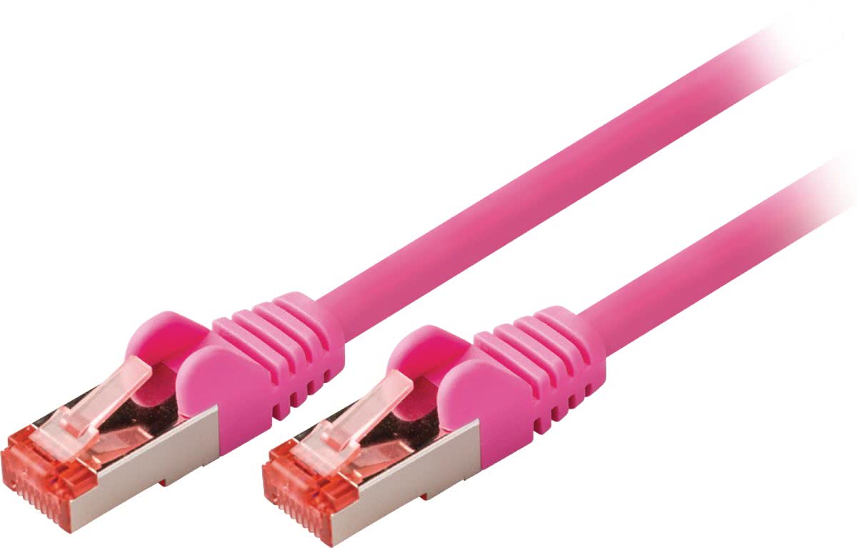 Valueline VLCP85221P200 20m Cat6 S/FTP (S-STP) Roze netwerkkabel