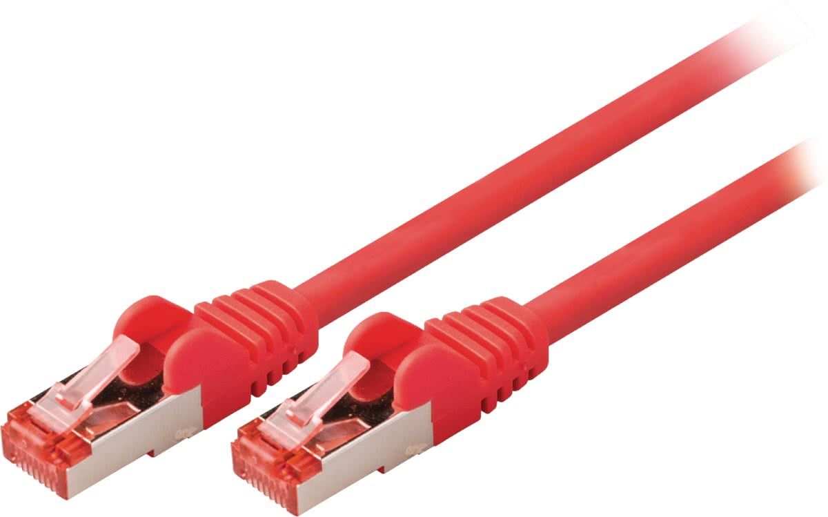 Valueline VLCP85221R10 1m Cat6 S/FTP (S-STP) Rood netwerkkabel