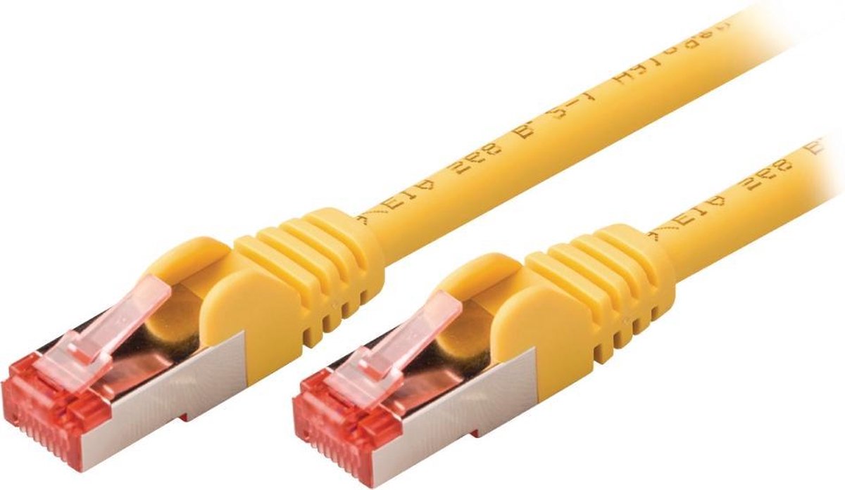 Valueline VLCP85221Y025 Cat6 S/ftp Netwerkkabel Rj45 (8/8) Male - Rj45 (8/8) Male 0.25 M Geel