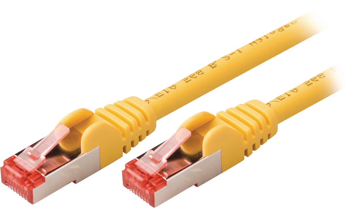 Valueline VLCP85221Y300 30m Cat6 S/FTP (S-STP) Geel netwerkkabel