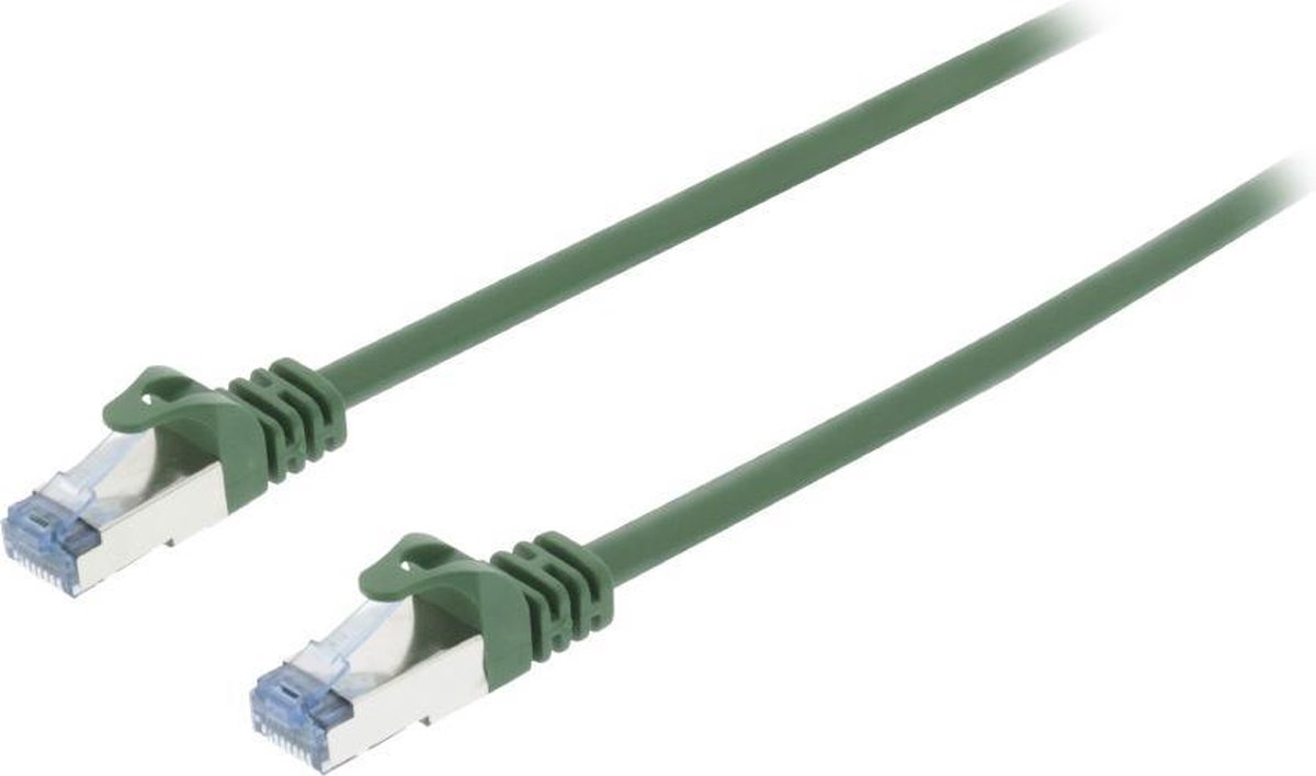 Valueline VLCP85320G100 Cat6a S/ftp Netwerkkabel Rj45 (8/8) Male - Rj45 (8/8) Male 10.00 M Groen