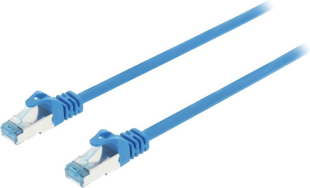 Valueline VLCP85320L100 Cat6a S/ftp Netwerkkabel Rj45 (8/8) Male - Rj45 (8/8) Male 10.00 M Blauw