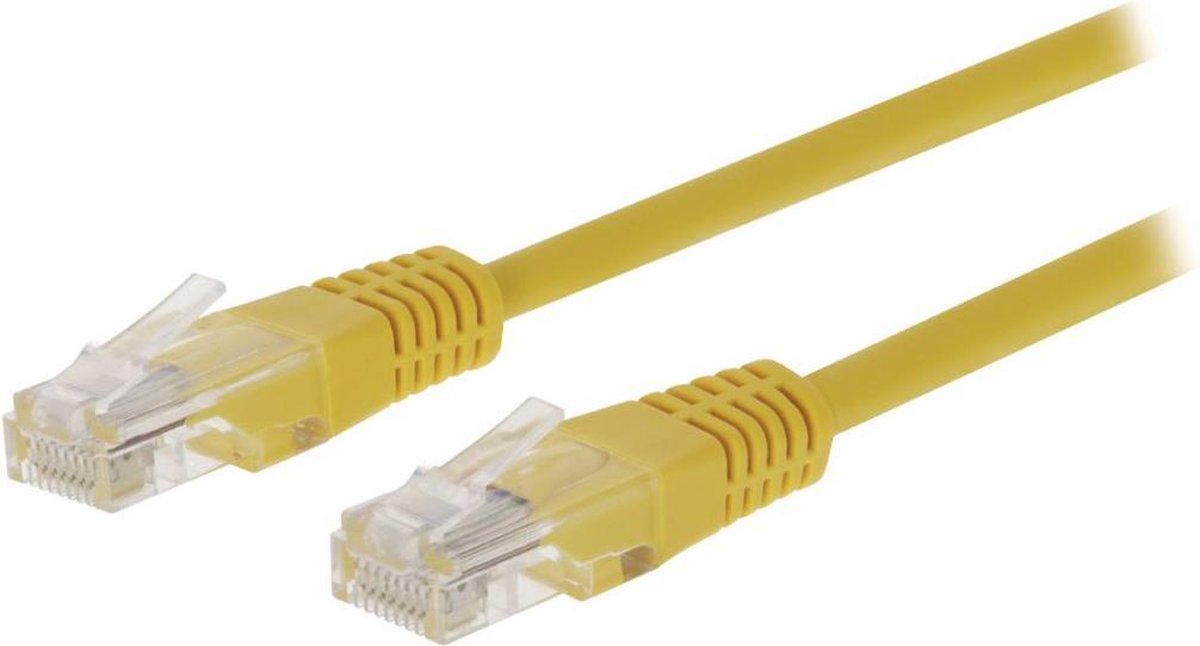 Valueline VLCT85000Y100 Cat5e Utp Netwerkkabel Rj45 (8/8) Male - Rj45 (8/8) Male 10.0 M Geel