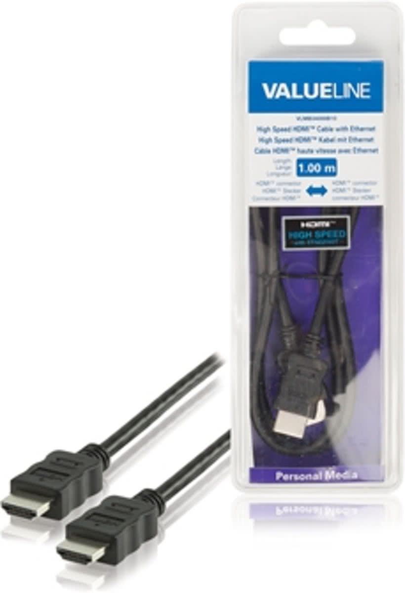 Valueline VLMB34000B10 1m HDMI HDMI Zwart HDMI kabel