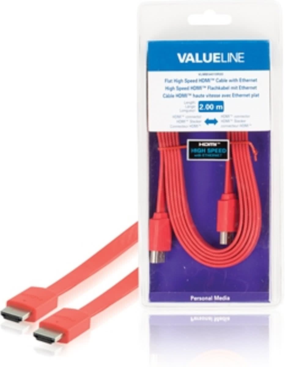 Valueline VLMB34010R20 2m HDMI HDMI Rood HDMI kabel