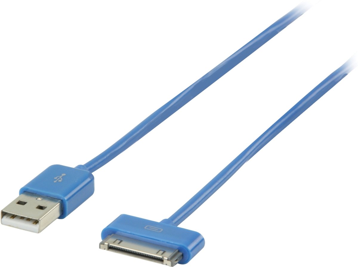 Valueline VLMP39100L2.00 2m iPod 30p USB A Blauw mobiele telefoonkabel