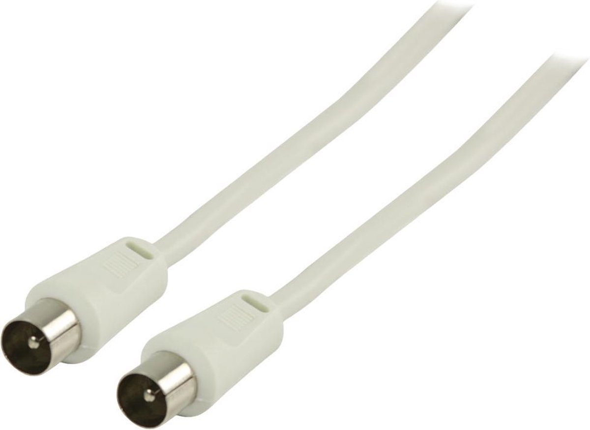 Valueline VLSP40200W15 Coax Antennekabel Coax Mannelijk - Coax Mannelijk 1,50 M Wit