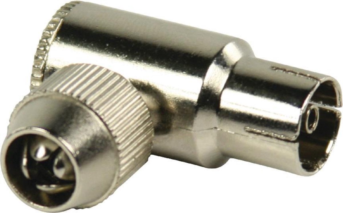 Valueline VLSP40925M Coaxconnector Female Metaal Zilver