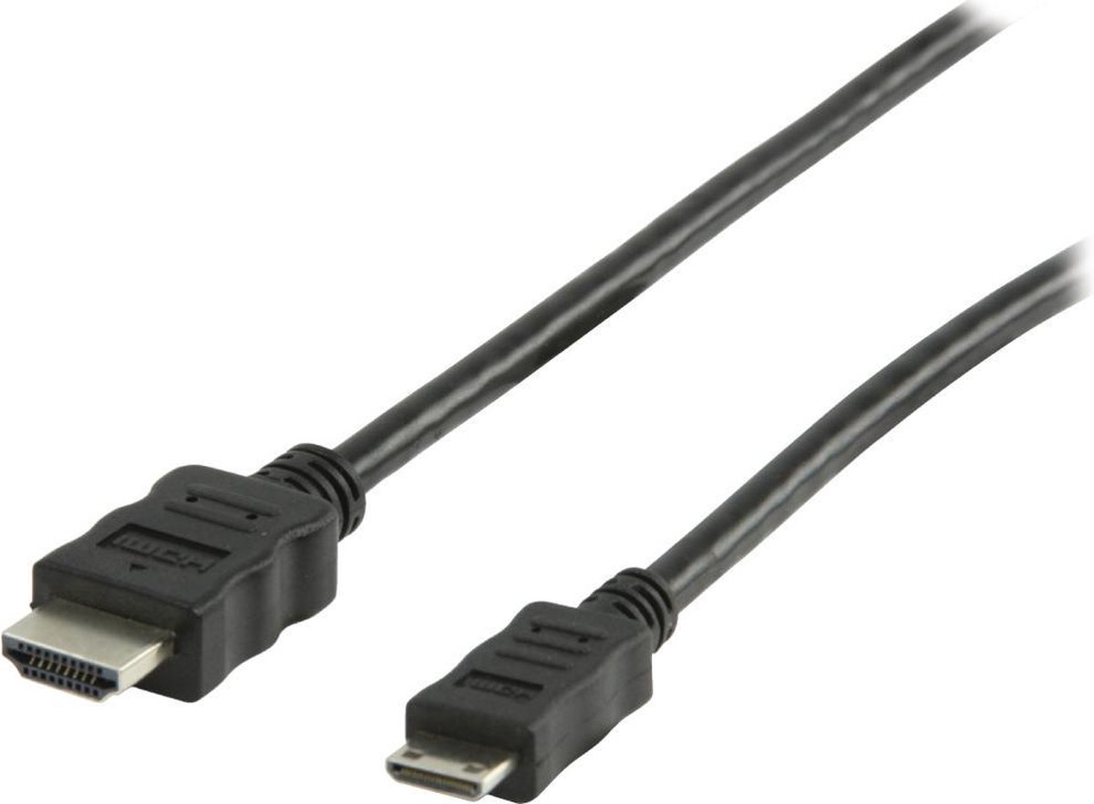 Valueline Vlmp34500b2.00 Mini Hdmi High Speed Kabel met Ethernet 2,00 M Zwart