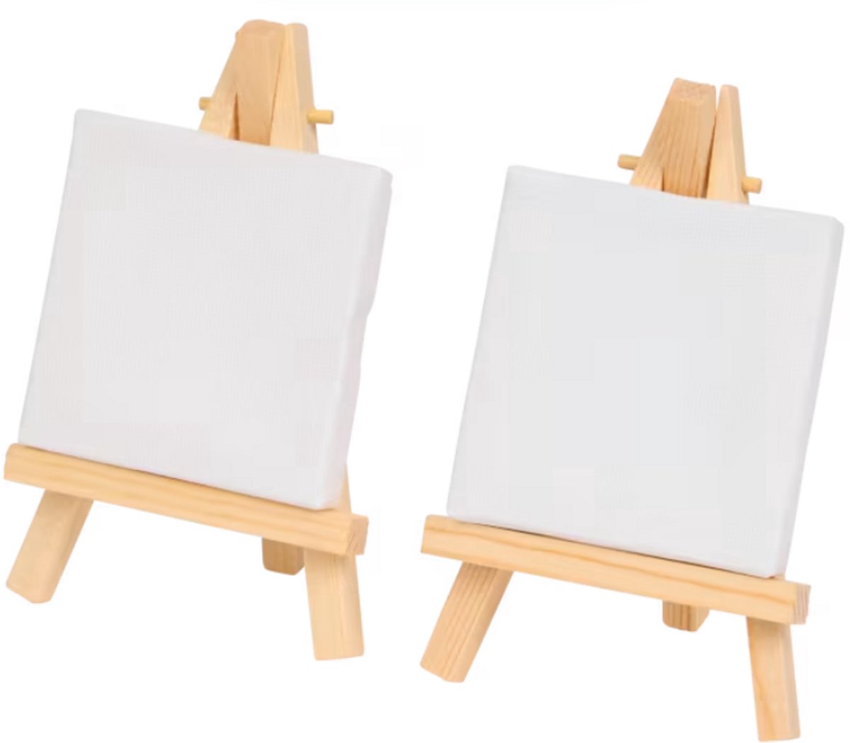 2 x   mini-schildersdoek - 7 x 7 cm