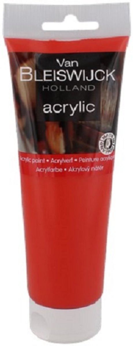 Acrylverf Brilliant Red - Brilliant Rood - Tube 250 ml