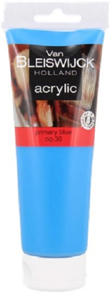 Acrylverf Primair Blauw - Tube 250 ml