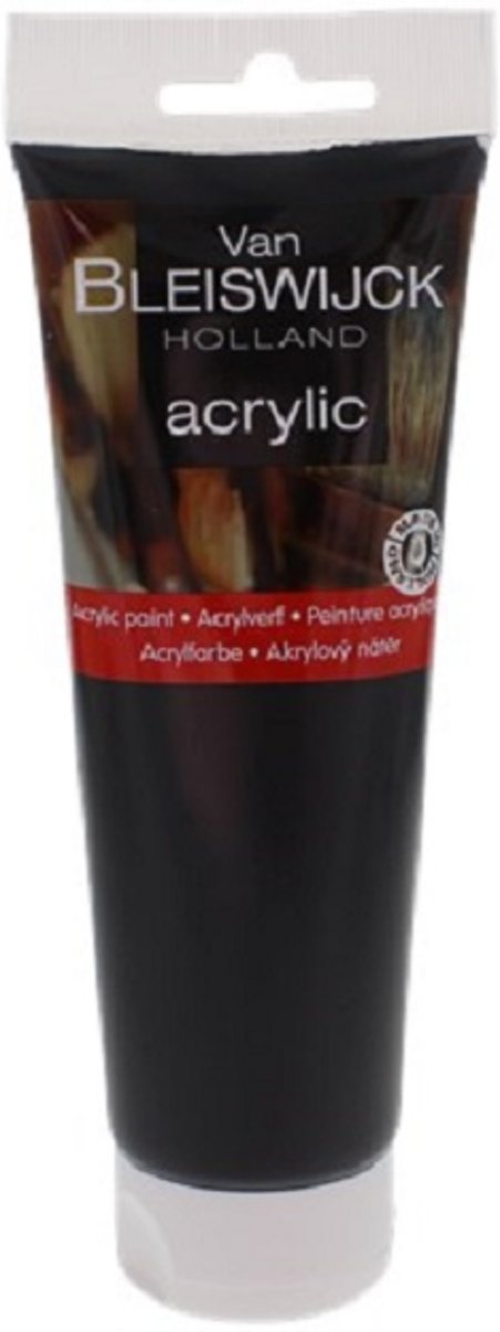 Acrylverf Zwart - Tube 250 ml