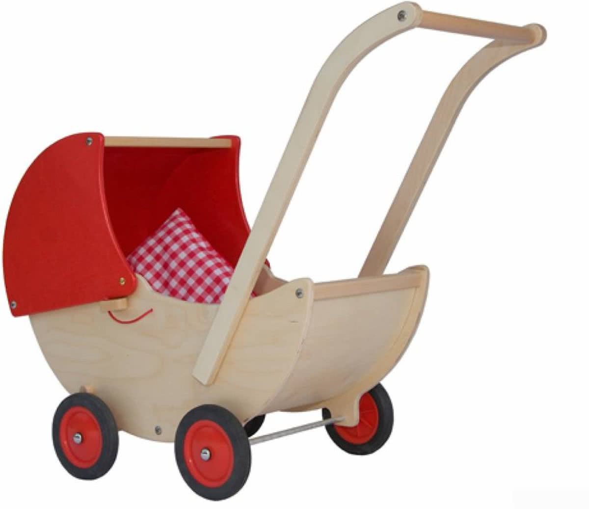 Van Dijk Toys - Poppenwagen - Rood