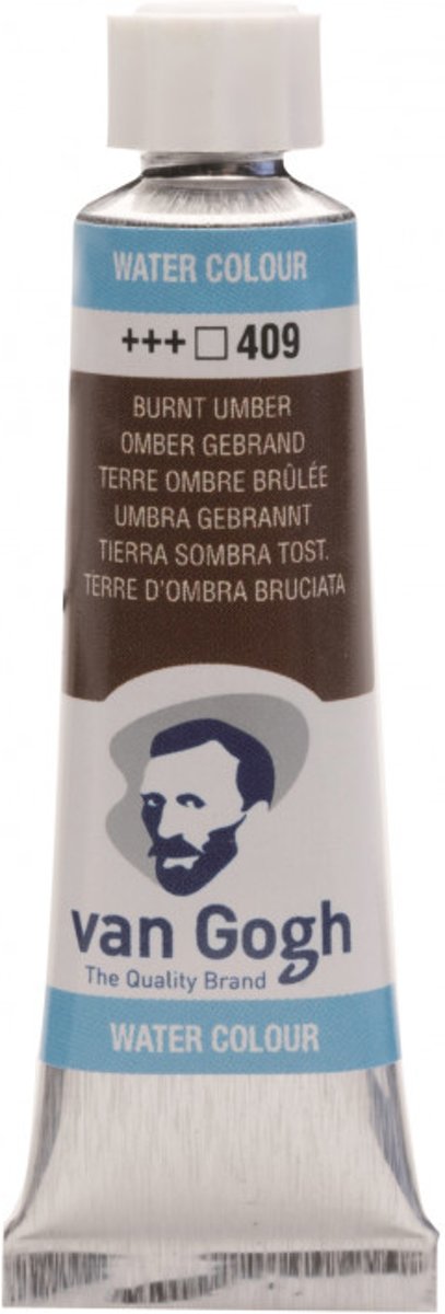 Van Gogh Water Colour tube 10 ml Burnt Umber (409)